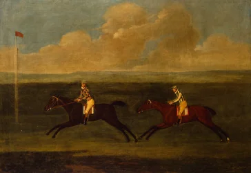 Crop an Iron, cheval de course gris battant Faith