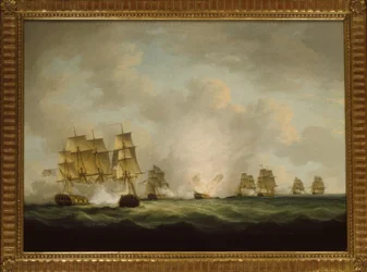 La capture des navires au trésor espagnols au large de Cadix