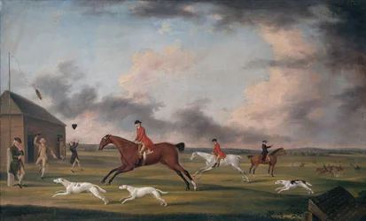 Le match entre les chiens à Newmarket