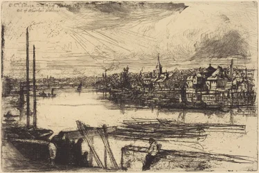 Le vieux Chelsea, depuis la fenêtre de Whistler (Battersea Reach)