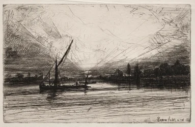 Coucher de soleil sur la Tamise