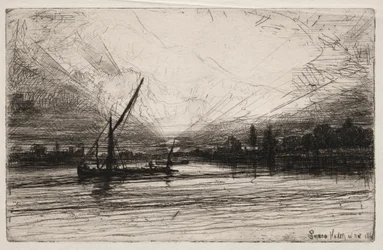 Coucher de soleil sur la Tamise, 1862