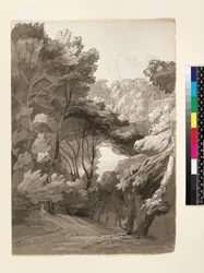 Un paysage boisé, 1788