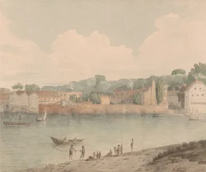 Vauxhall Stairs, depuis Millbank, 5 juillet 1797