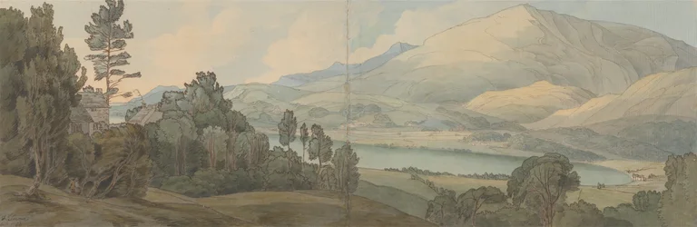 Vue du lac Coniston, Lancashire