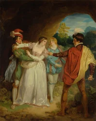 Valentine sauvant Silvia de Proteus, de 