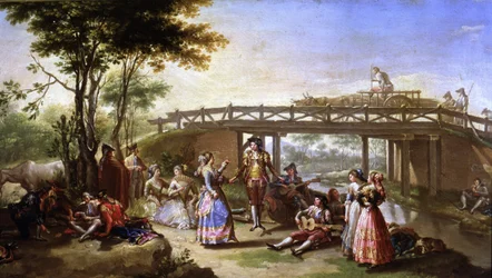 Le pont du canal de Madrid (détail)