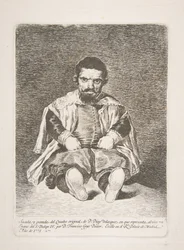 Un nain connu sous le nom de El Primo après Diego Velázquez