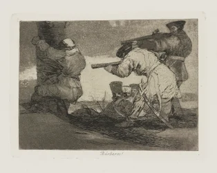 Bárbaros!, pl. 38 de la série Los desastres de la guerra
