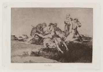 Charité, Planche 27 de Les désastres de la guerre