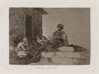 Clamores en vano, pl. 54 de la série Los desastres de la guerra
