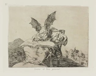 Contra el bien general. (Contre le bien commun.), pl. 71 de la série Los desastres de la guerra (Les désastres de la guerre)