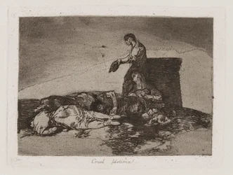 Cruelle pitié!, pl. 48 de la série Les désastres de la guerre