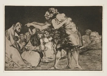 Disparate matrimonial (Folie matrimoniale), pl. 7 de la série Los proverbios
