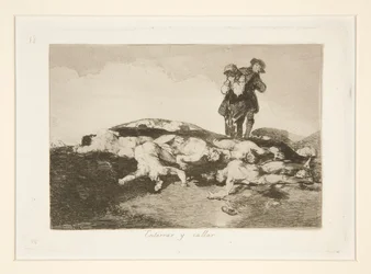 Enterrar y callar, pl. 18 des Désastres de la guerre