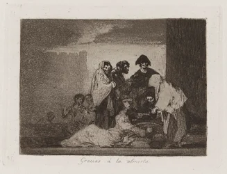 Gracias à la almorta (Merci au millet), Planche 51 de Los desastres de la guerra (Les désastres de la guerre)