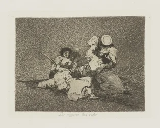 Les femmes donnent du courage, pl. 4 de la série Les désastres de la guerre