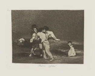 Madre infeliz! (Mère malheureuse!), pl. 50 de la série Los desastres de la guerra (Les Désastres de la guerre)
