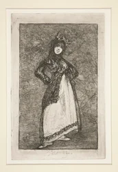 Maja (avec un fond sombre)