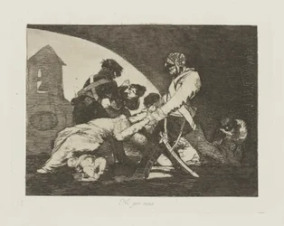 Ni por esas, pl. 11 de la série Los desastres de la guerra (Les Désastres de la guerre)