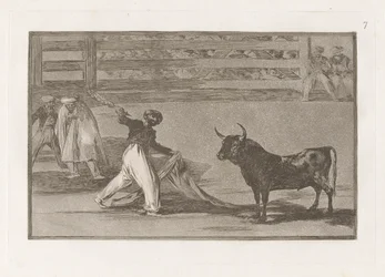 Origine des harpons ou banderilles, Planche 7 de La tauromachie