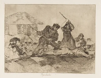 Planche 28 des Désastres de la guerre Los Desastres de la Guerra : Rabbl..., 1810 publié en 1863