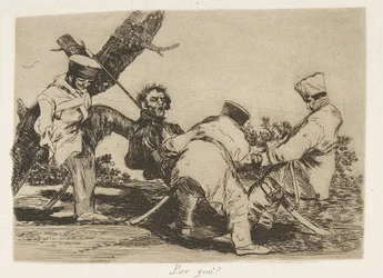 Planche 32 de Les Désastres de la guerre : Pourquoi..., 1810 publié 1863