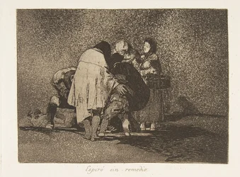 Planche 53 des Désastres de la guerre : Th..., 1811-12 publié 1863