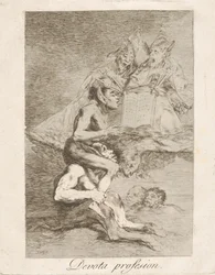 Planche 70 des Caprices : Profession dévote, 1799