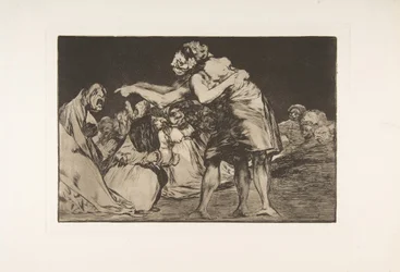 Planche 7 des Disparates : Folie désordonnée, vers 1816-23 publié 1864