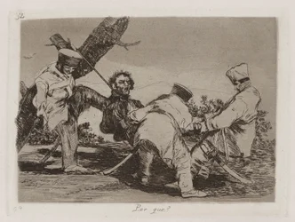Por que [sic]? (Pourquoi?), Planche 32 de Los desastres de la guerra (Les désastres de la guerre)