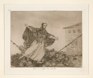Que se rompe la cuerda, pl. 77 de Los desastres de la guerra