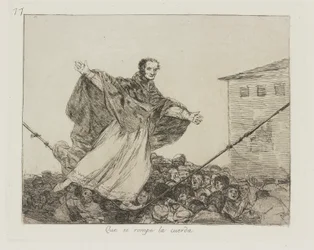 Que se rompe la cuerda (Que la corde se casse), pl. 77 de la série Los desastres de la guerra (Les Désastres de la guerre)