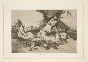 Se aprovechan (Ils en profitent), pl. 16 de Los desastres de la guerra (Les désastres de la guerre)