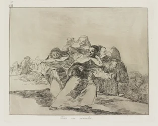 Todo va revuelto. (Tout est sens dessus dessous.), pl. 42 de la série Los desastres de la guerra (Les désastres de la guerre)