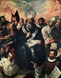 Saint Basile dictant sa doctrine