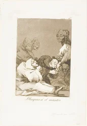 Un cadeau pour le maître, planche 47 de Los Caprichos
