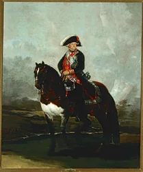 Charles IV à cheval ... (peinture sur toile)