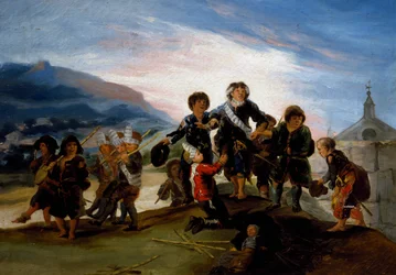 Enfants jouant aux soldats