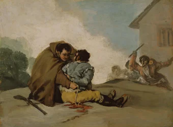 Frère Pedro lie El Maragato avec une corde