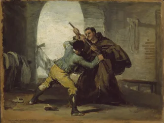 Frère Pedro arrache le fusil à El Maragato, c.1806