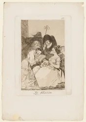 La Filiacion, planche de "Los Caprichos", 1799