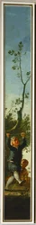 Petit garçon et arbre ... (peinture sur toile)