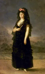 Marie-Louise de Parme (1751-1819) (huile sur toile)