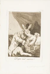 De quelle mauvaise volonté mourra-t-il ?, planche 40 de Los Caprichos