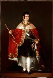 Portrait du roi Ferdinand VII en costume royal