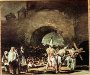 Procession de flagellants près d
