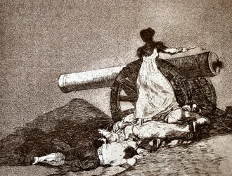 Les Désastres de la guerre : Que Valor! (Quel courage) (détail)