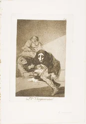 Le honteux, planche 54 de Los Caprichos