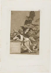 Le sommeil de la raison engendre des monstres, planche 43 de Los Caprichos